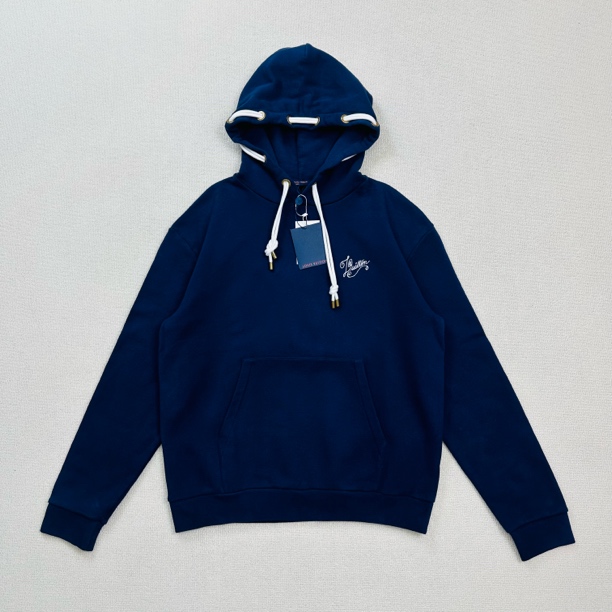 未使用 LouisVuitton/路易威登 抽绳logo连帽卫衣/M码/WL2271