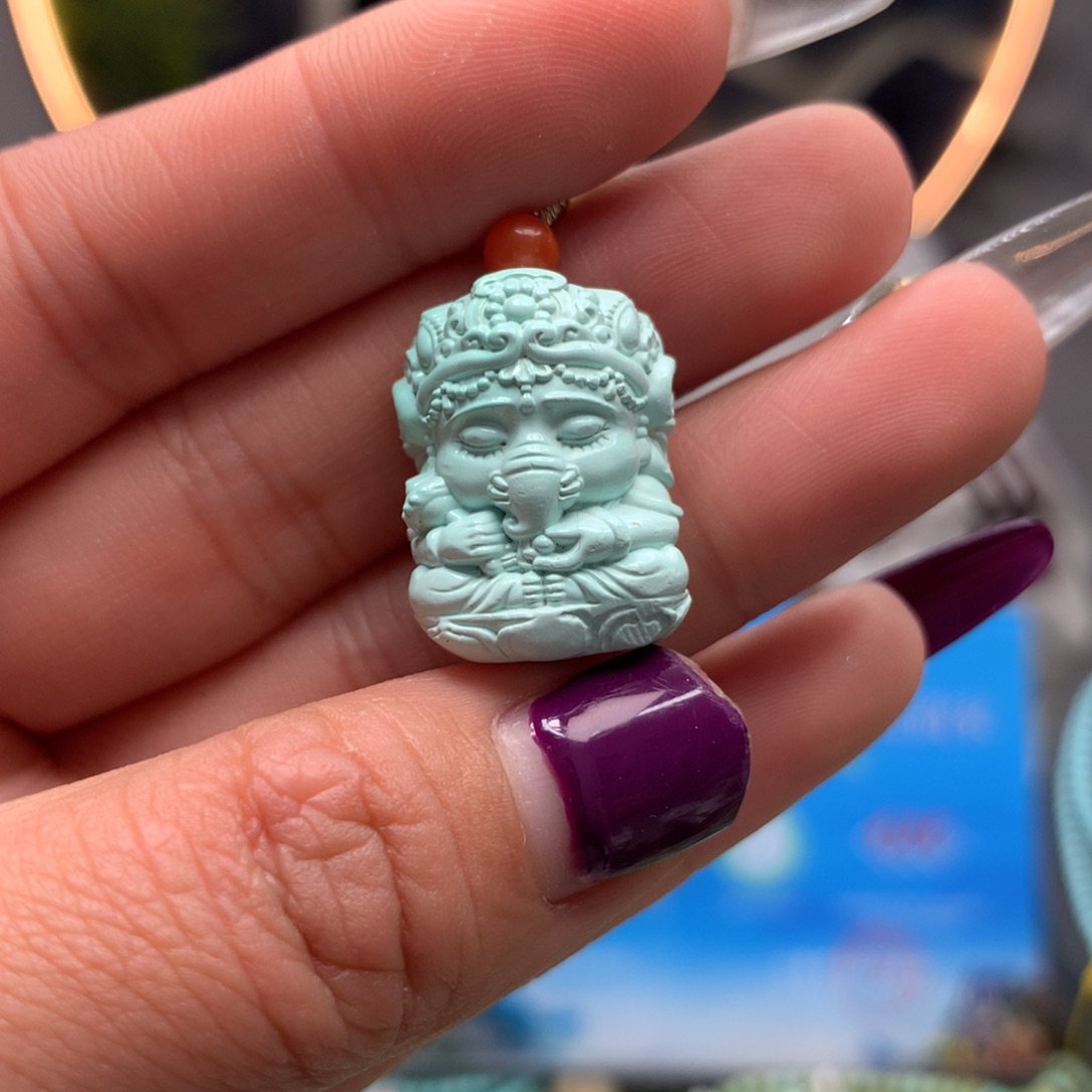 绿松石挂件未镶嵌