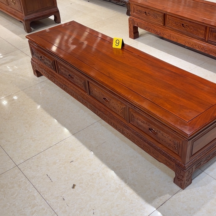 紫檀木类柜类家具用****49号刺猬紫檀1.8米电视柜