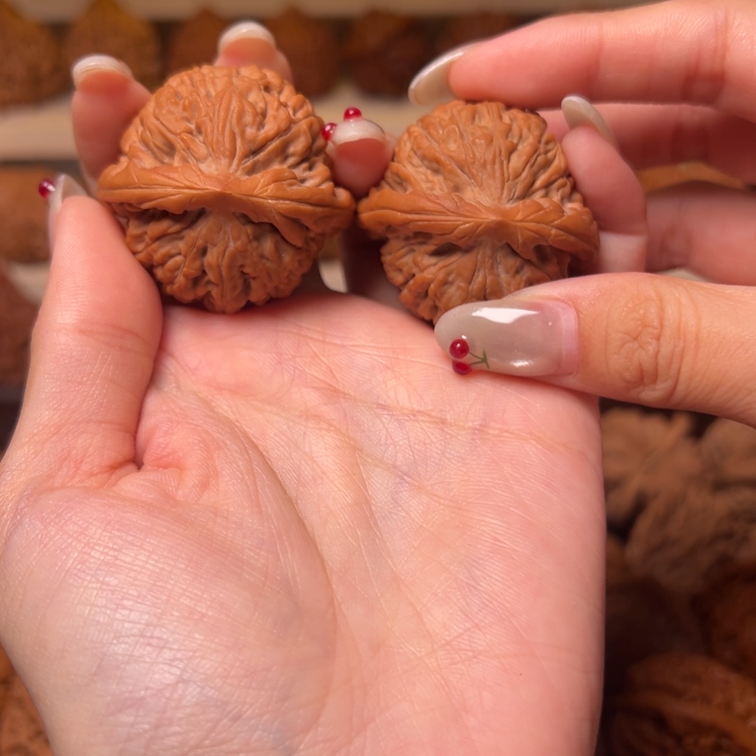 核桃手串/手链离***」微修卡40莲花虎头