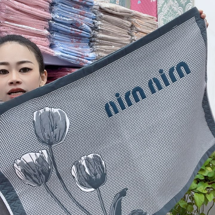 棉灰色郁金香纯棉