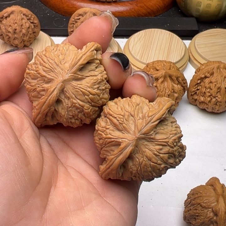 文玩核桃把件︶***澐静全品42磨盘
