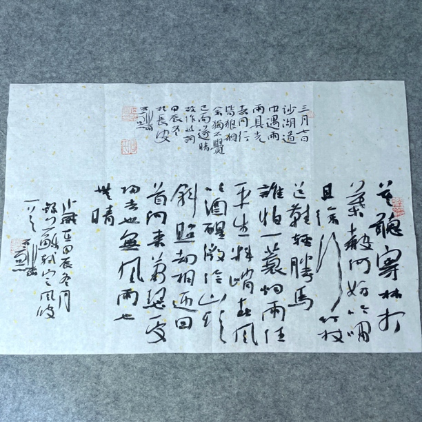 （013）石麟老师作品定风波52×34公分宣纸精品作品