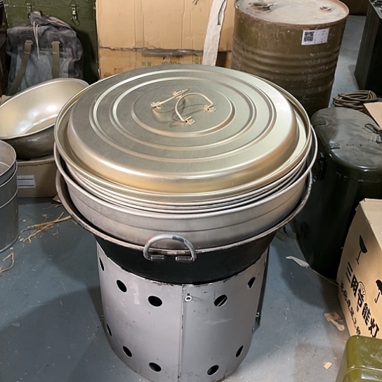 【闪购商品】铁锅加铝盖加一整套蒸笼➕铝盆