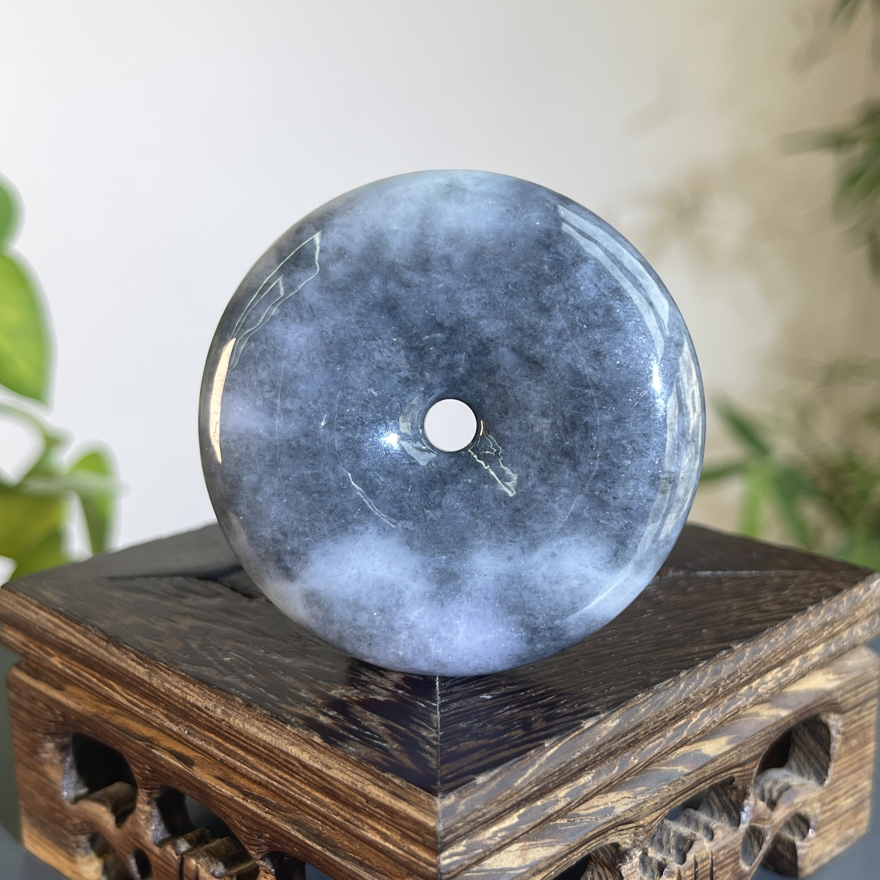 JCB13-06  天然缅甸A货翡翠 平安扣