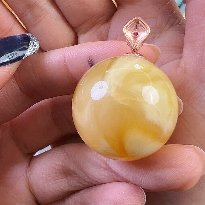 蜜蜡颈饰未镶嵌蜜蜡