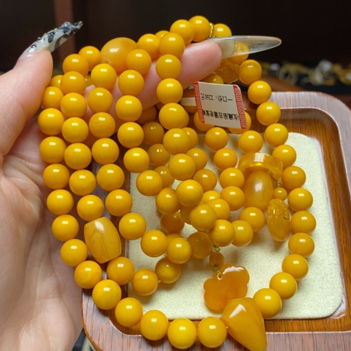 【闪购商品】蜜蜡手链未镶嵌手串