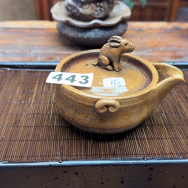 纯手工制作粗陶茶具