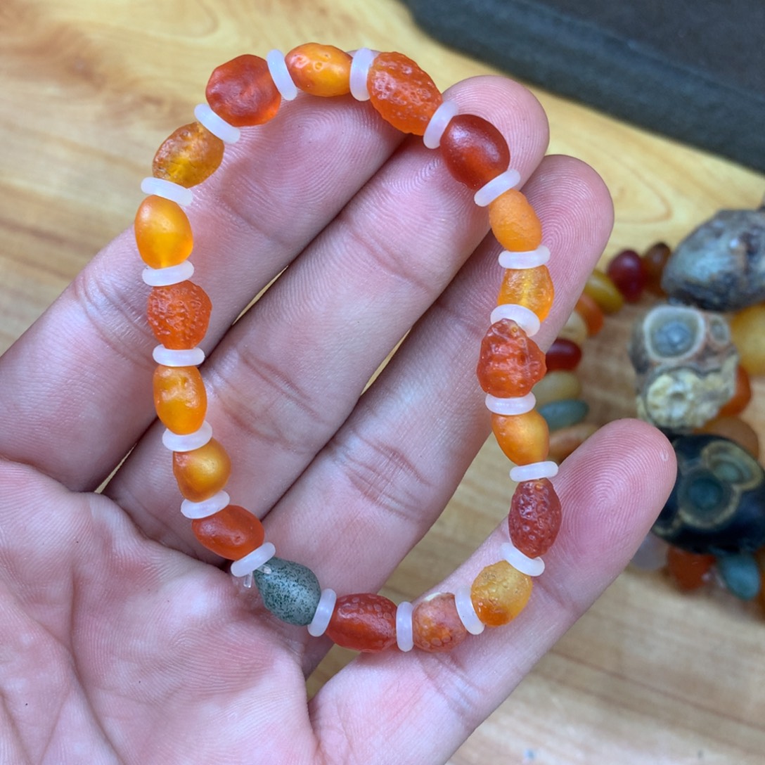 玛瑙/玉髓未镶嵌手链