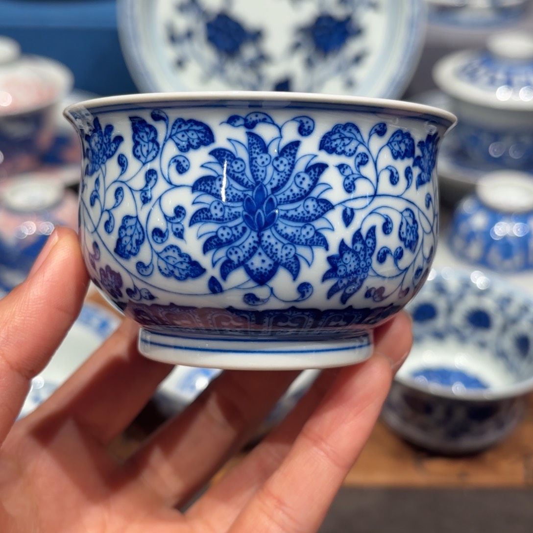 瓷片手工手绘陶瓷茶具