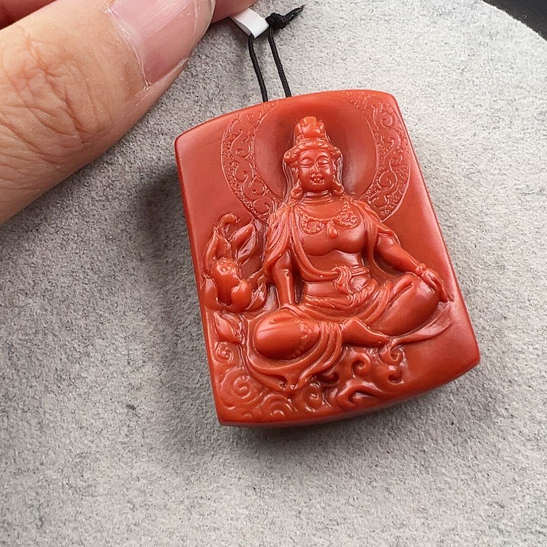 南红玛瑙吊坠未镶嵌