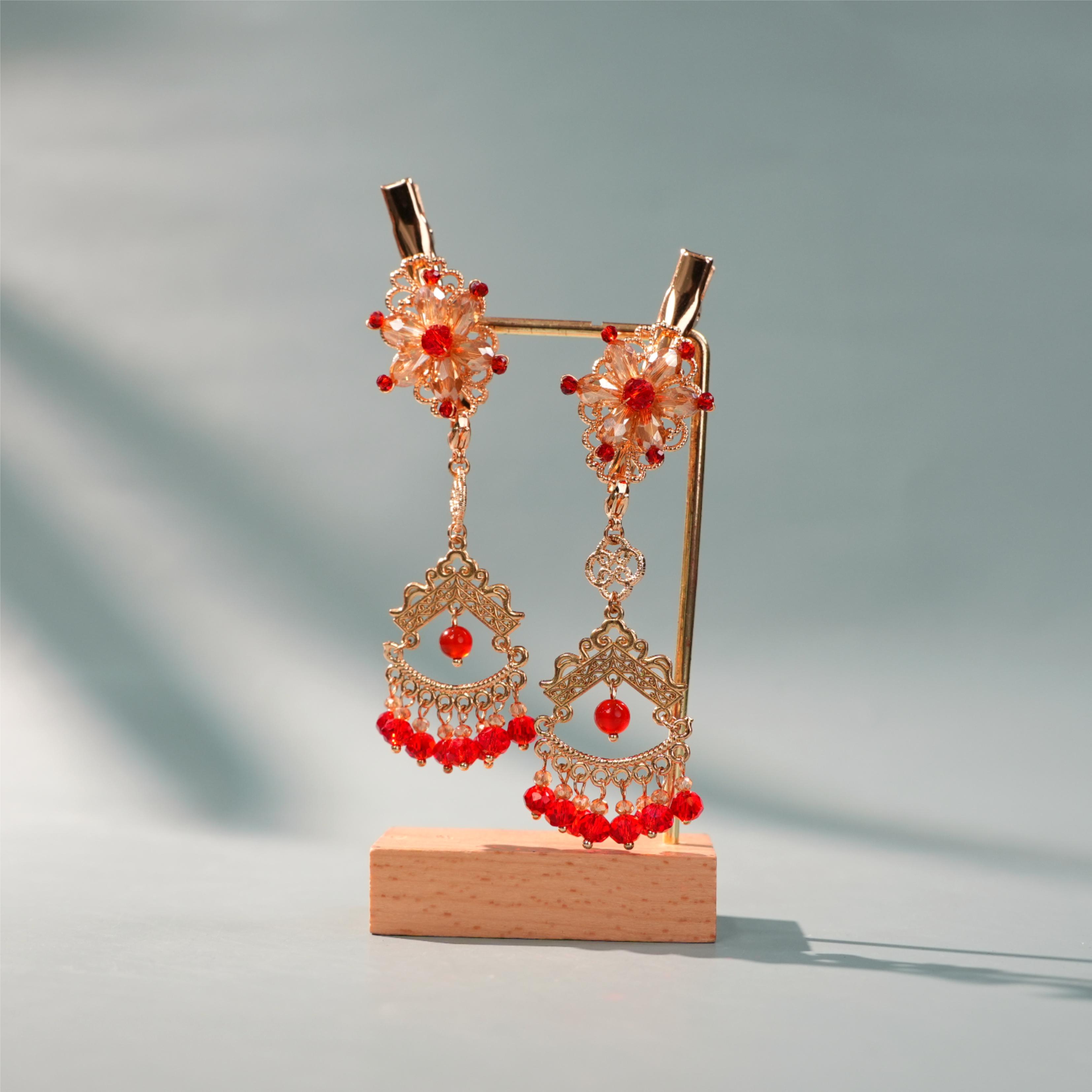 古悦倾城【烟火对夹】古风汉服发饰