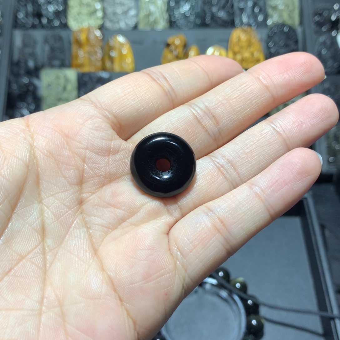 黑曜岩手链未镶嵌小*姐