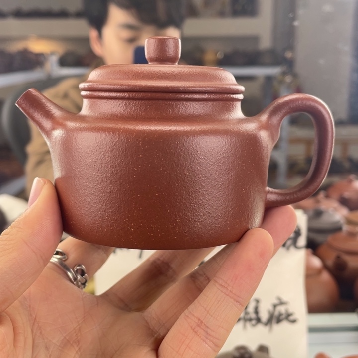 紫砂茶壶150cc红降坡茶壶