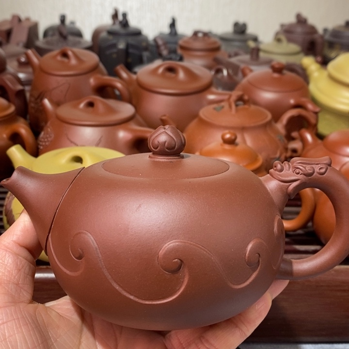 紫砂茶壶微瑕处理一把