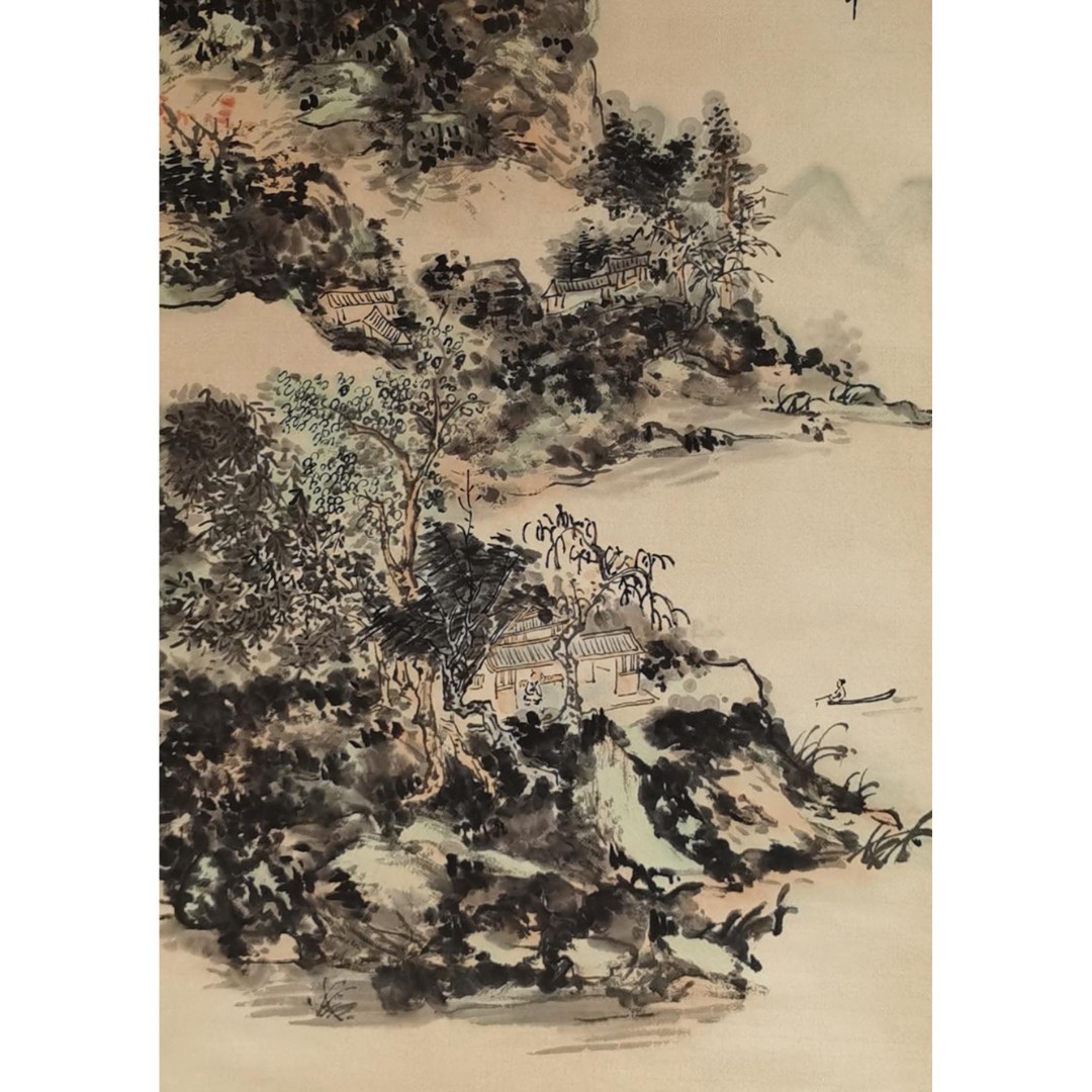 【辽拍】V250709-2-479《山水》（3.2平尺) 纸本镜片 ws1217