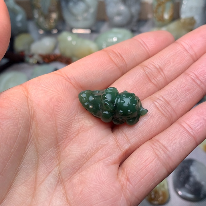 和田玉挂件未镶嵌平***生