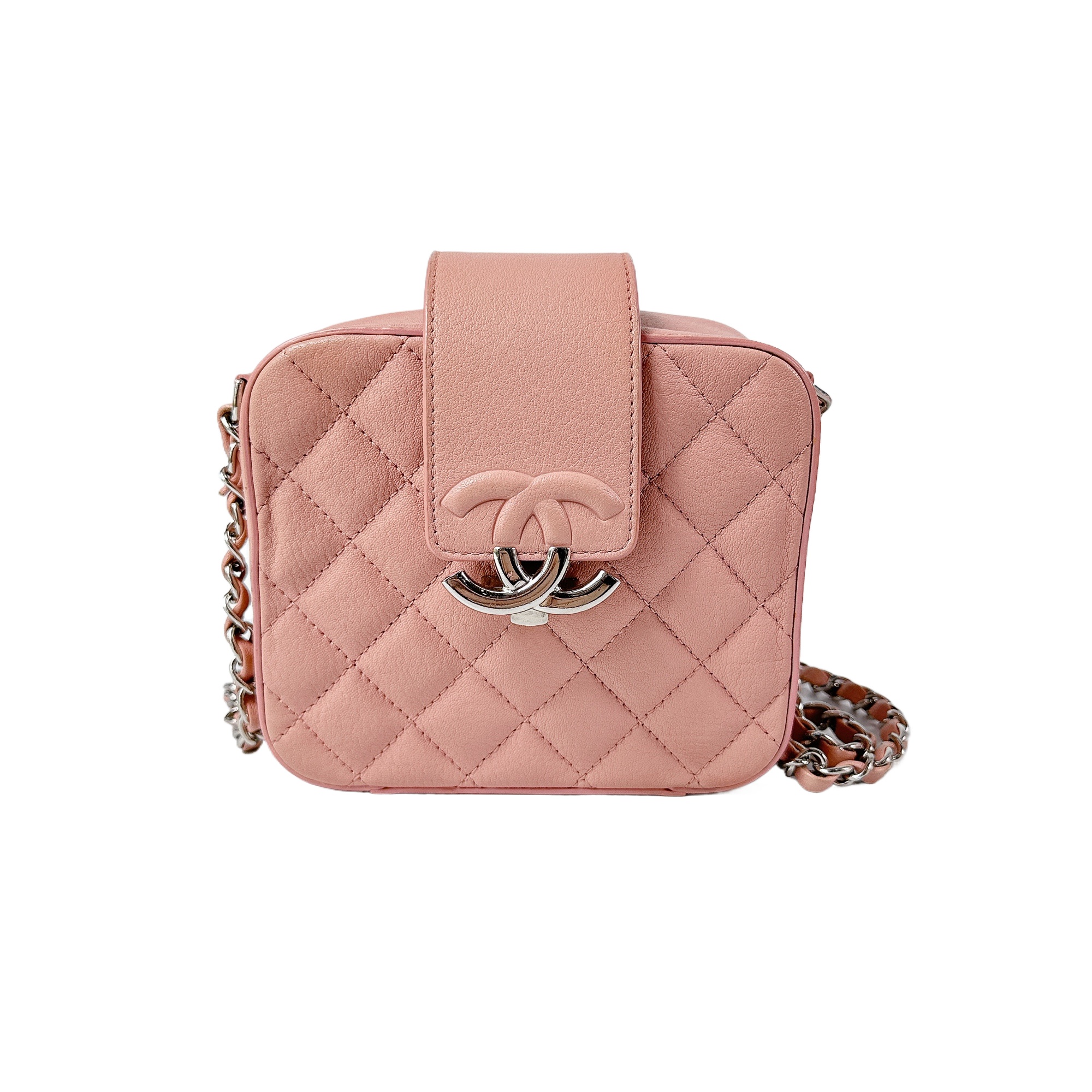 95新 香奈儿 安洁利严选相机包/BK0157320 斜挎包