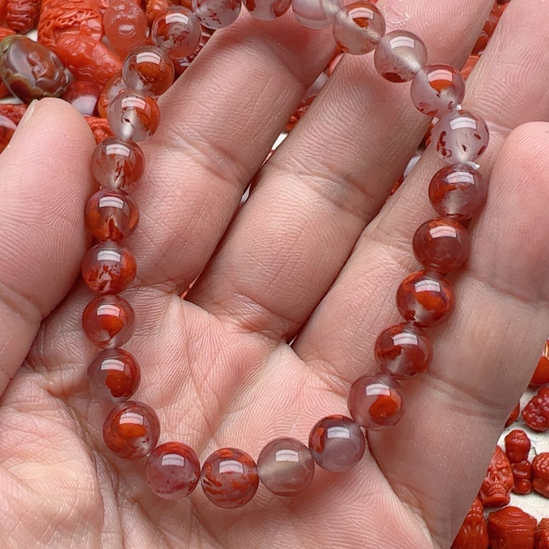 南红玛瑙配饰未镶嵌