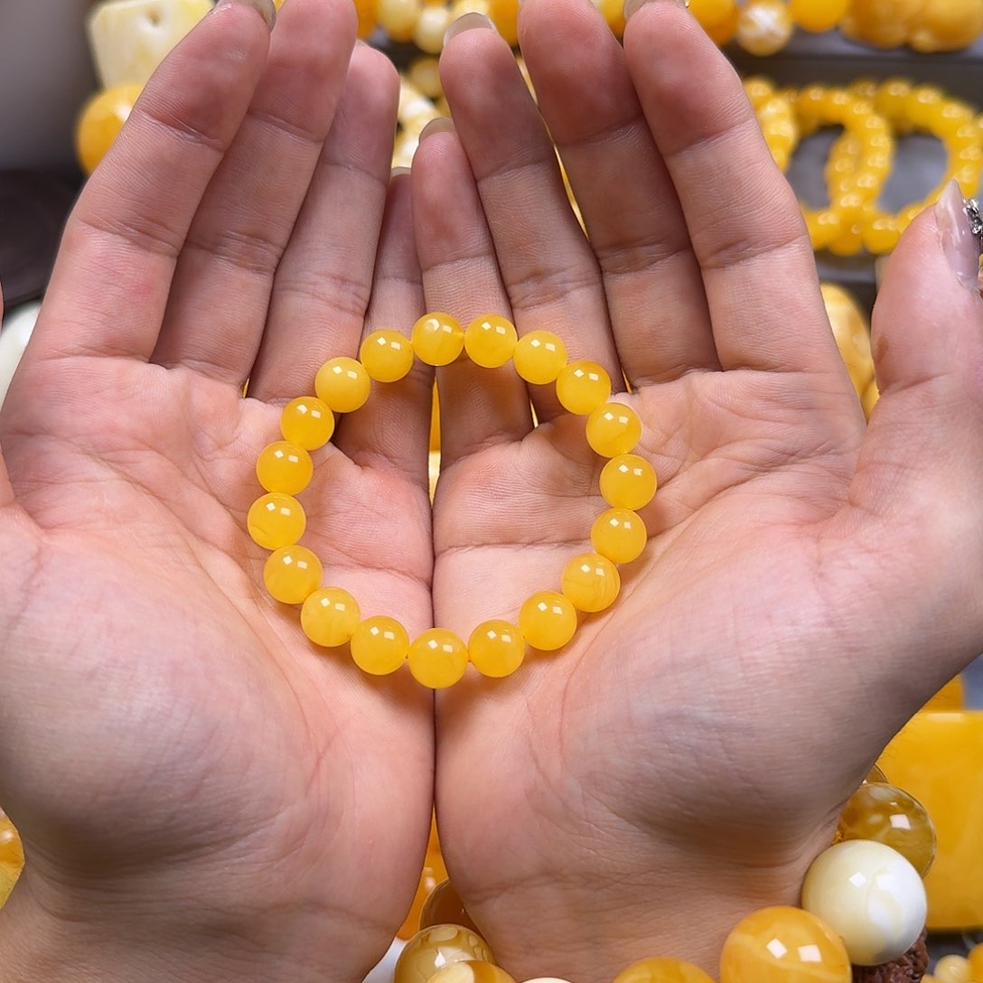 琥珀珠宝奇石未镶嵌11mm