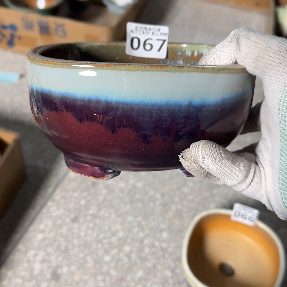 瓷片景德镇手工花盆