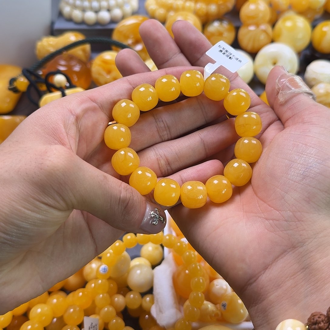 蜜蜡珠宝奇石未镶嵌同料老型14mm