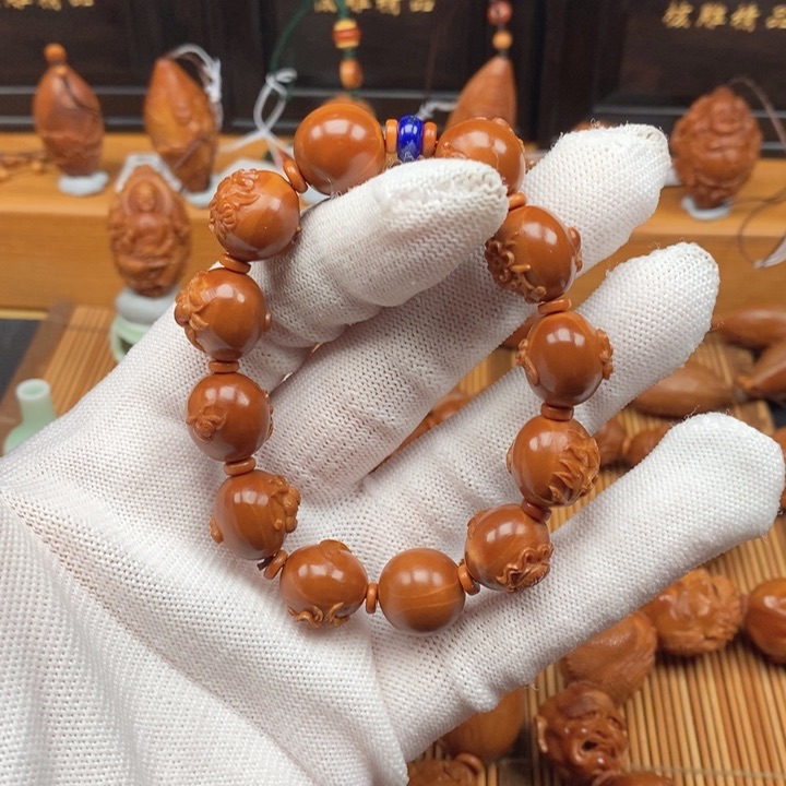 橄榄核手串许忠英老师小籽四季平安