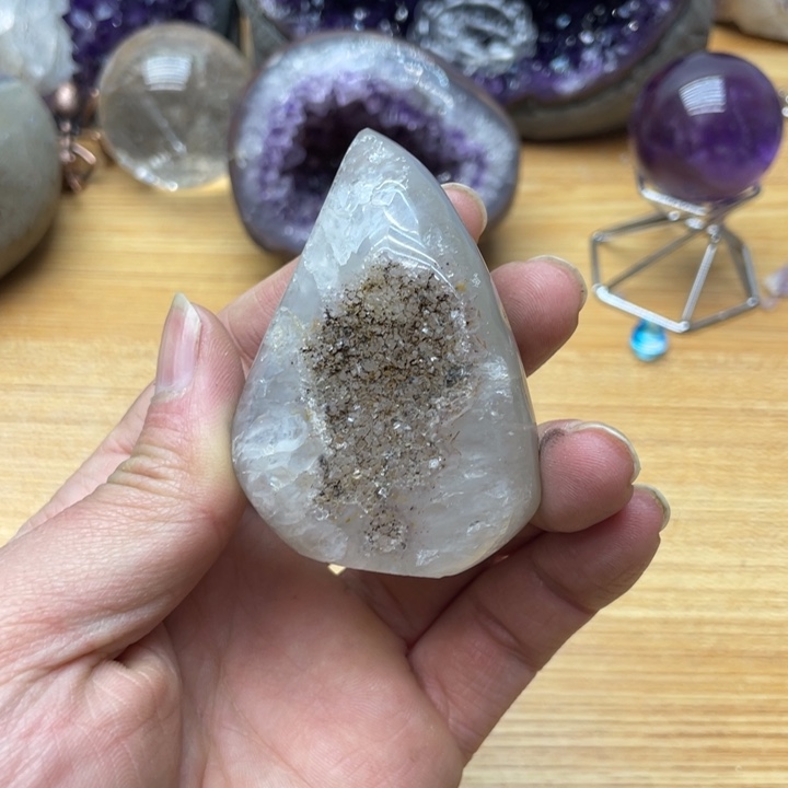 紫晶方解石未镶嵌