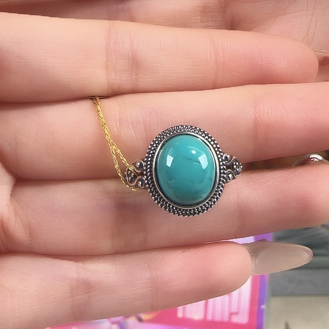 绿松石银S925镶嵌珠宝奇石