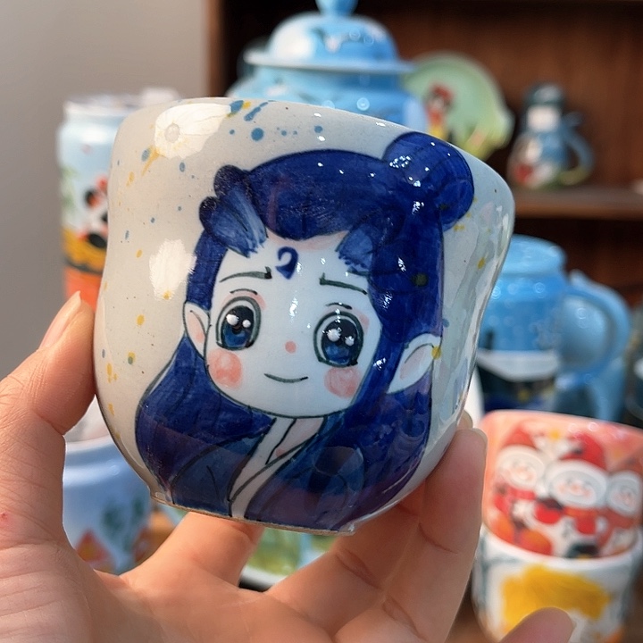 陶景德镇釉下手绘陶瓷 
