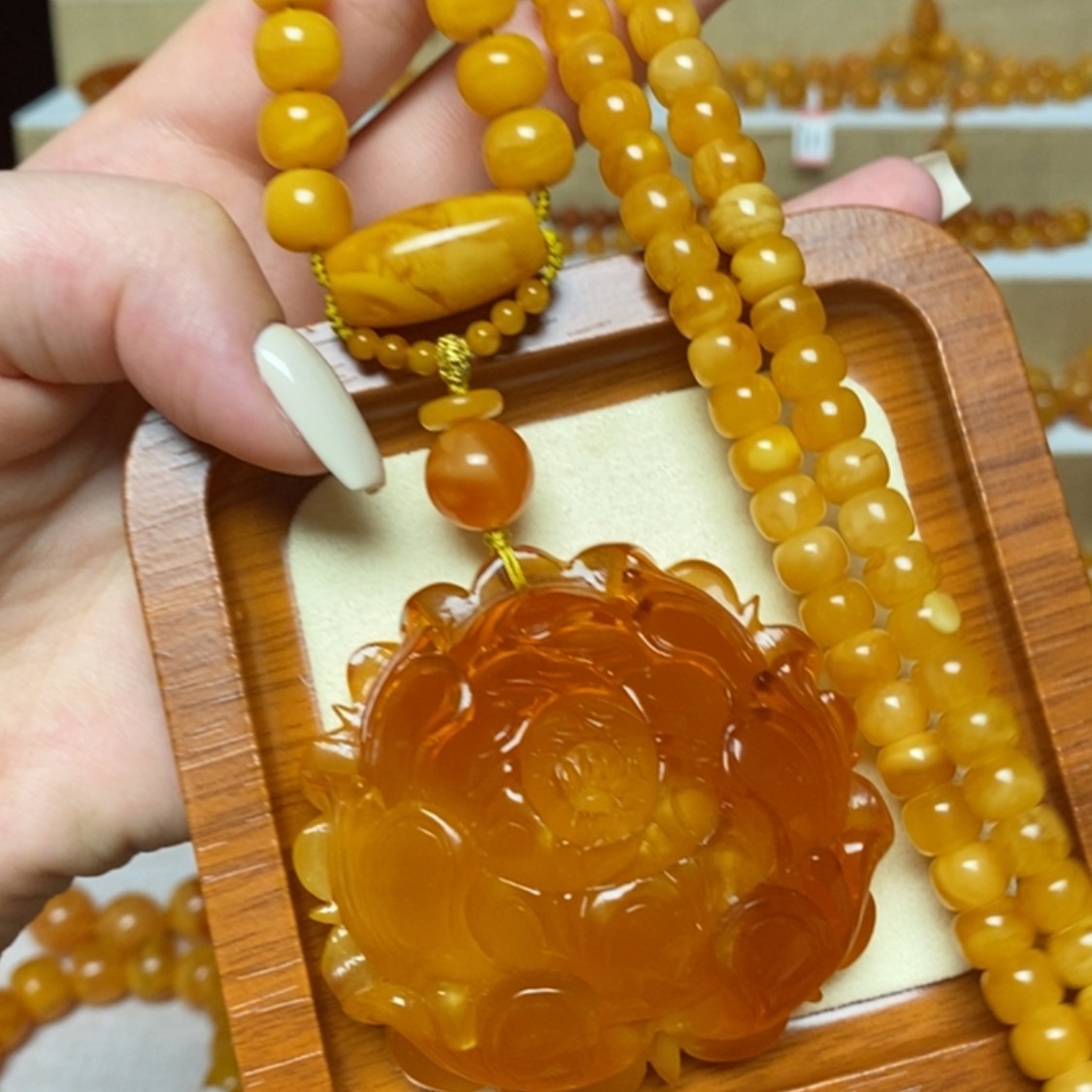 【闪购商品】未镶嵌颈饰蜜蜡项链