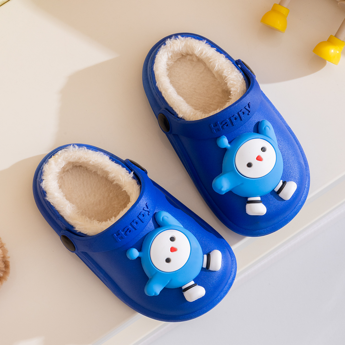 蛋仔派对儿童拖鞋棉鞋可爱男童女童室内卡通居家宝宝保暖冬季防水