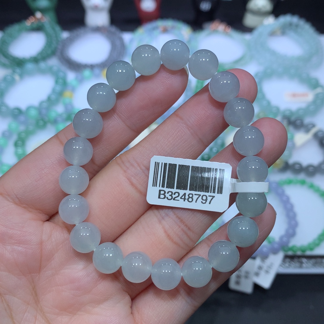 翡翠未镶嵌手串天然