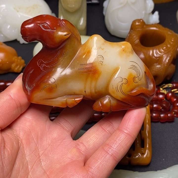 藏***阁和田玉未镶嵌把件