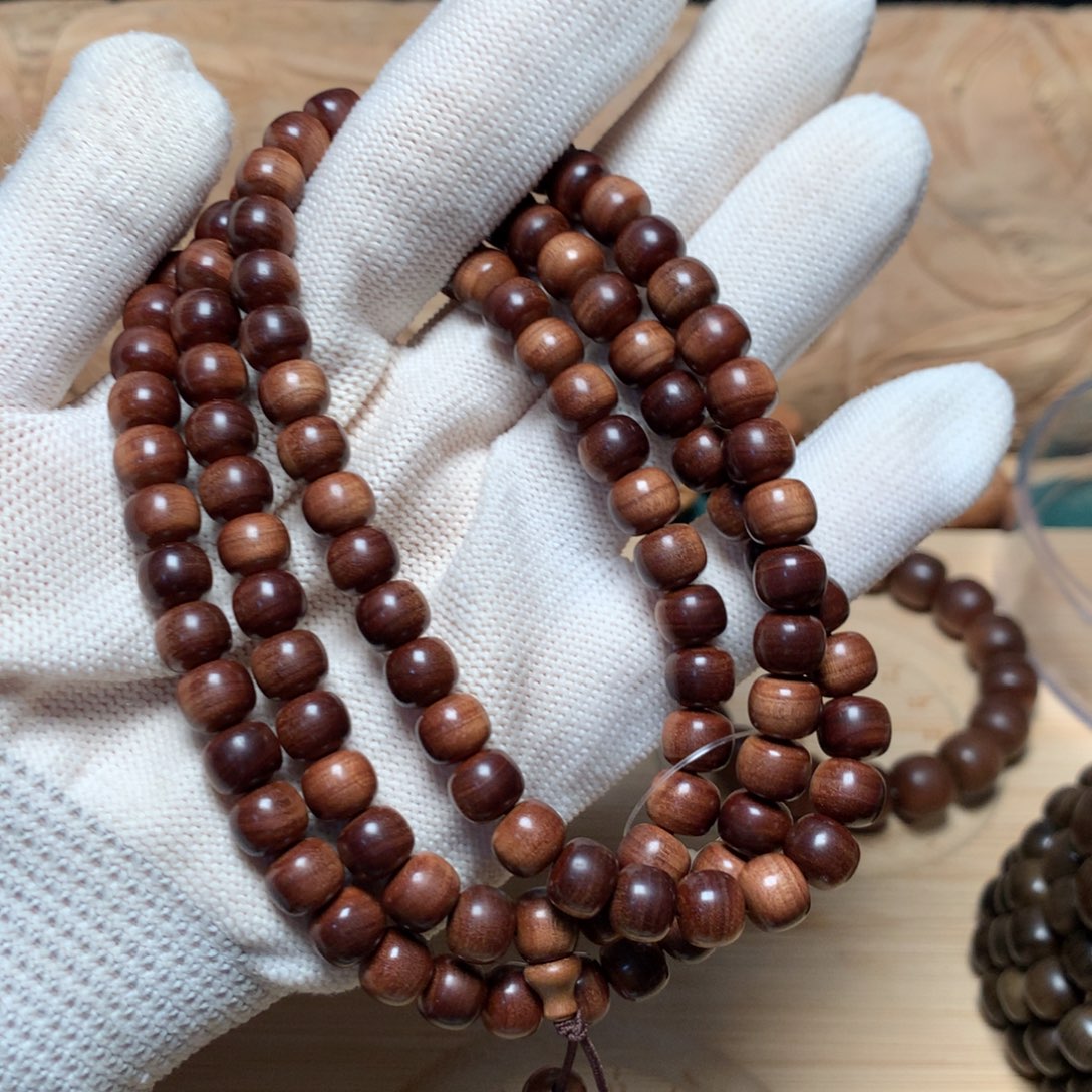 檀香木手串/手链顺**木迈索尔老山檀7x8x108沉水