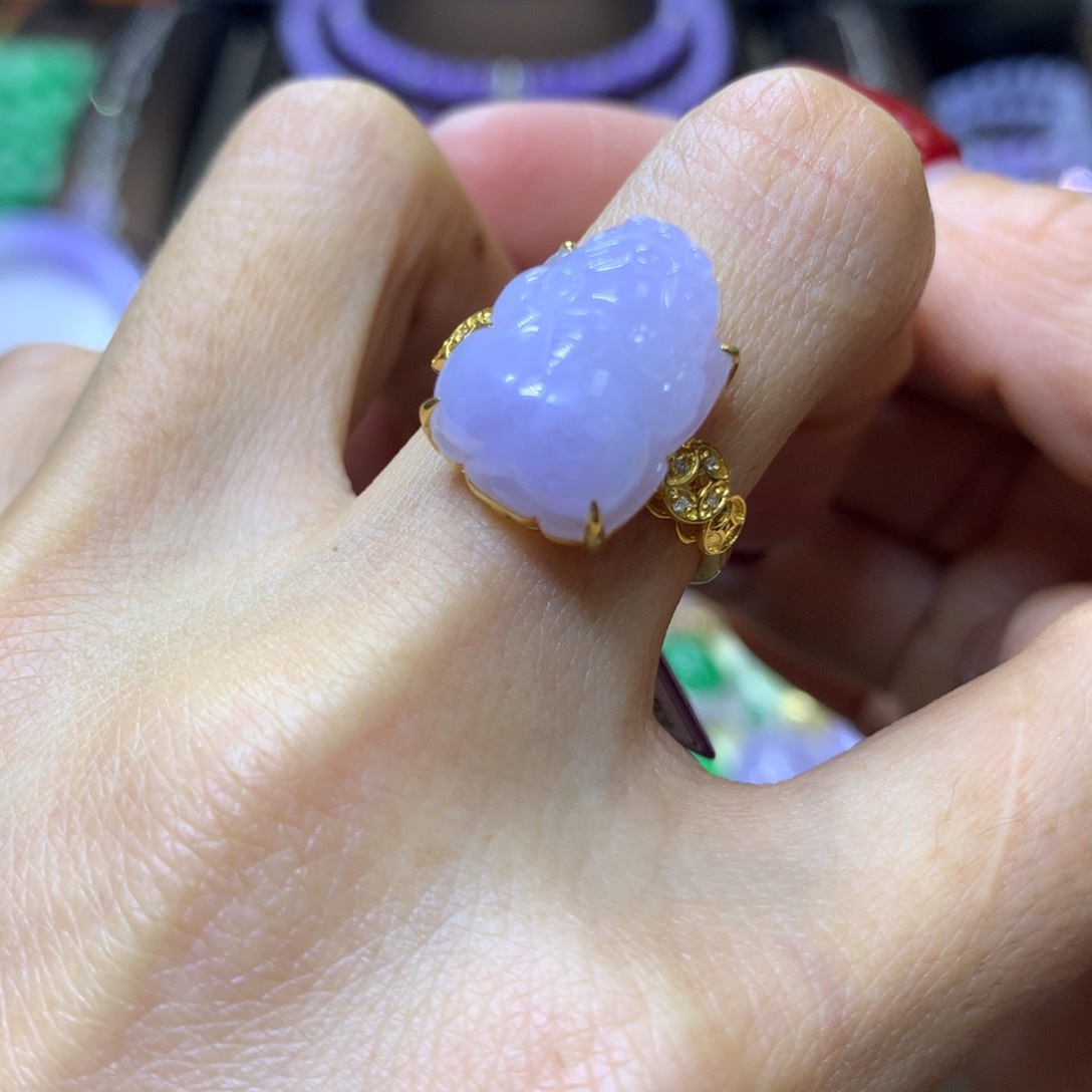 【闪购商品】翡翠颈饰18K金镶嵌波*波翡翠