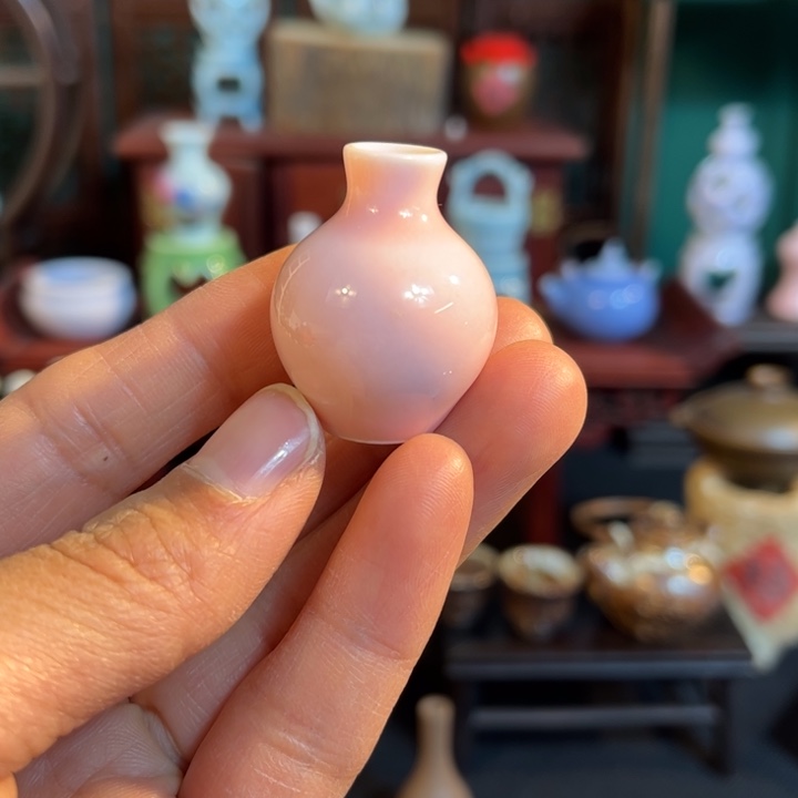 摆件微陶老王迷你花瓶