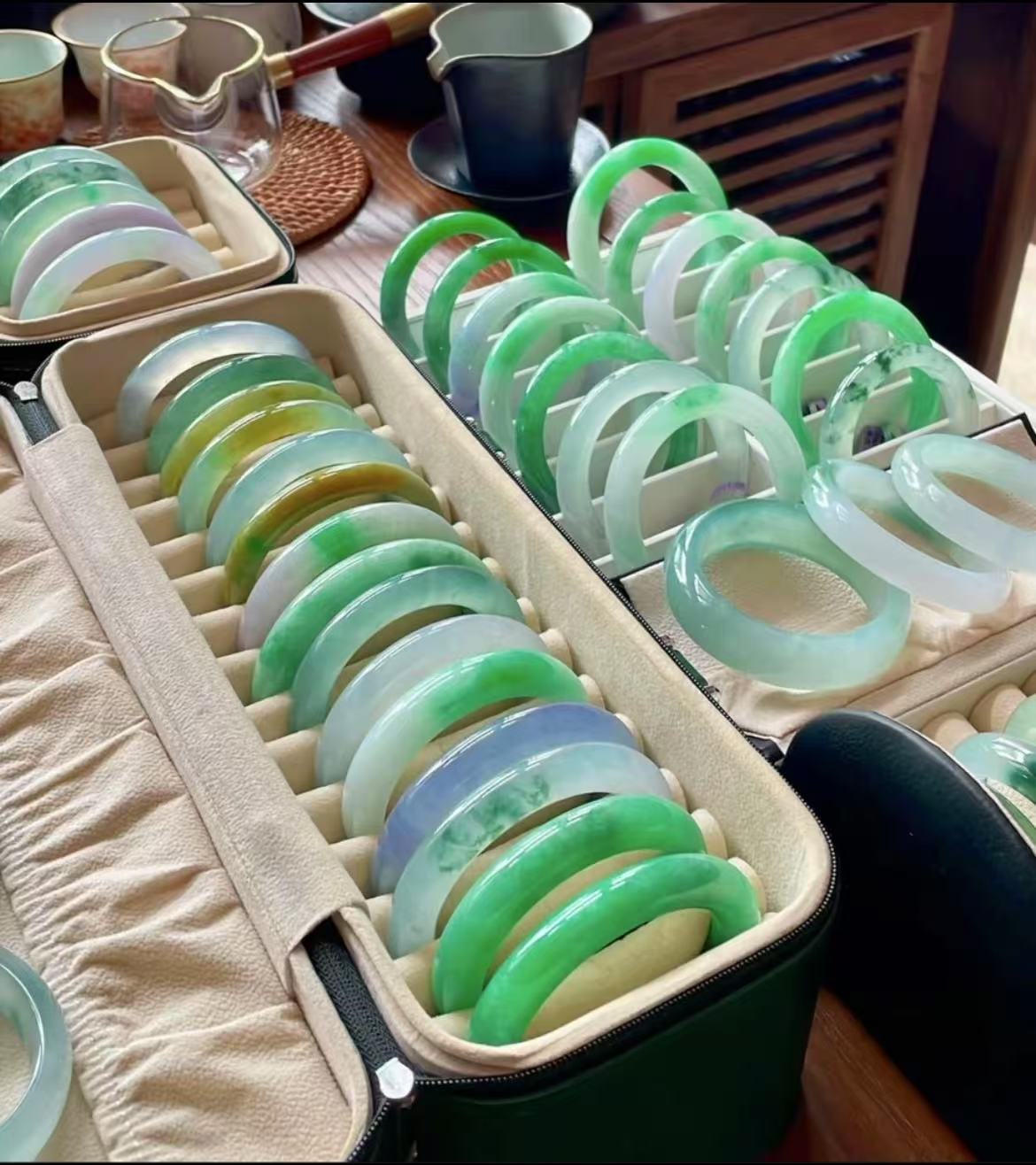缅风手镯直播专用下单链接阳绿飘花款式多