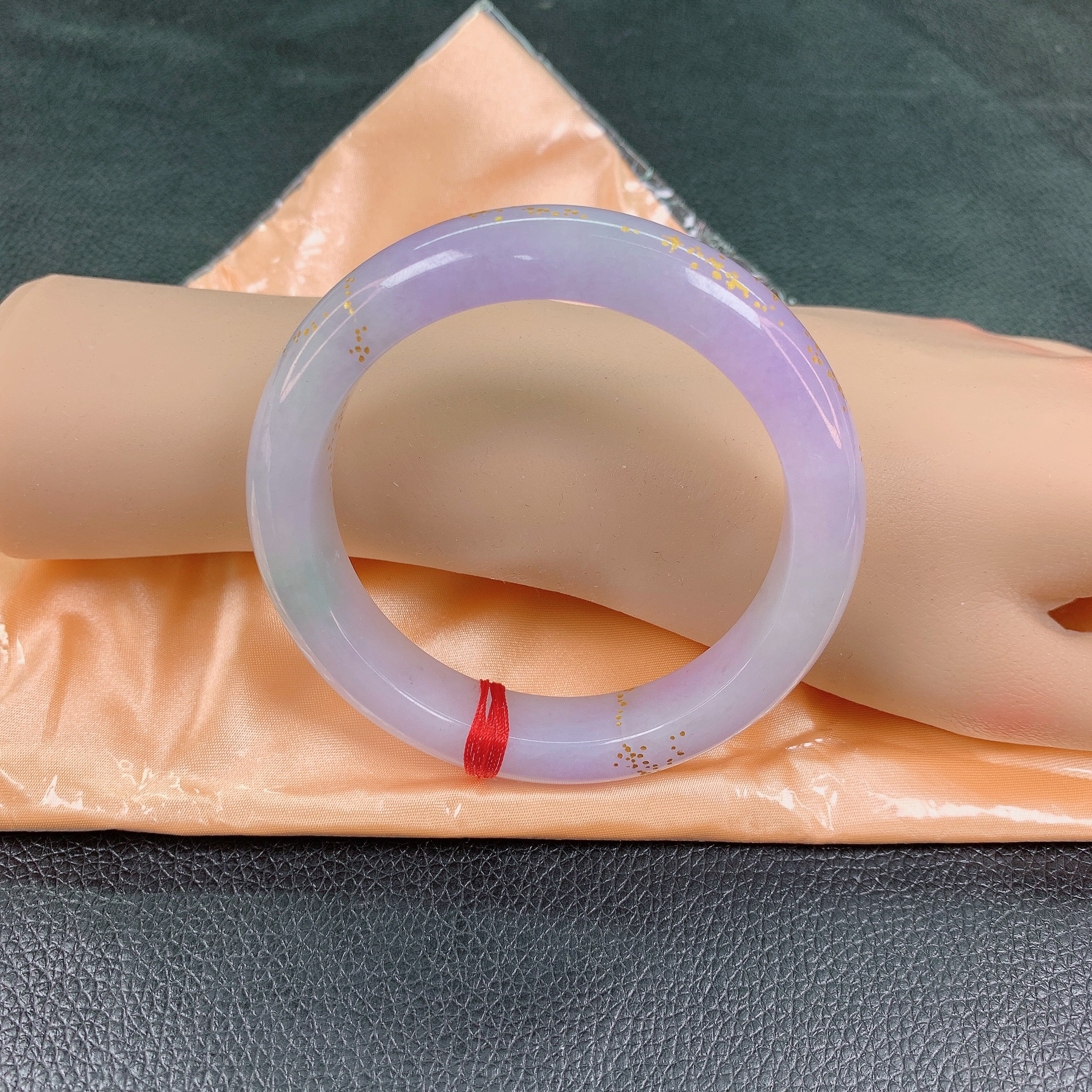 61圈口冰紫色缅甸天然a货翡翠手镯8699编号女款
