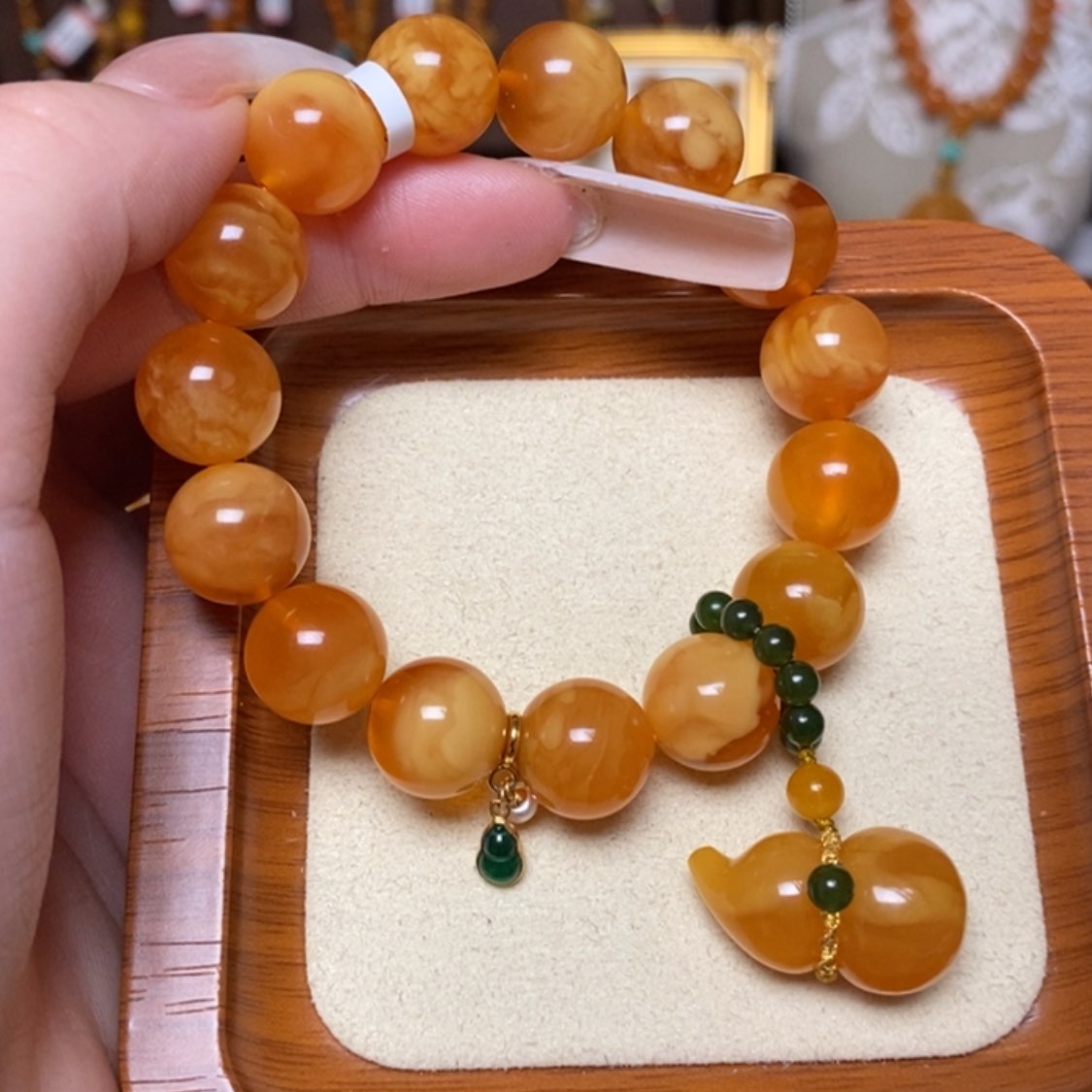 【闪购商品】手链蜜蜡未镶嵌手串