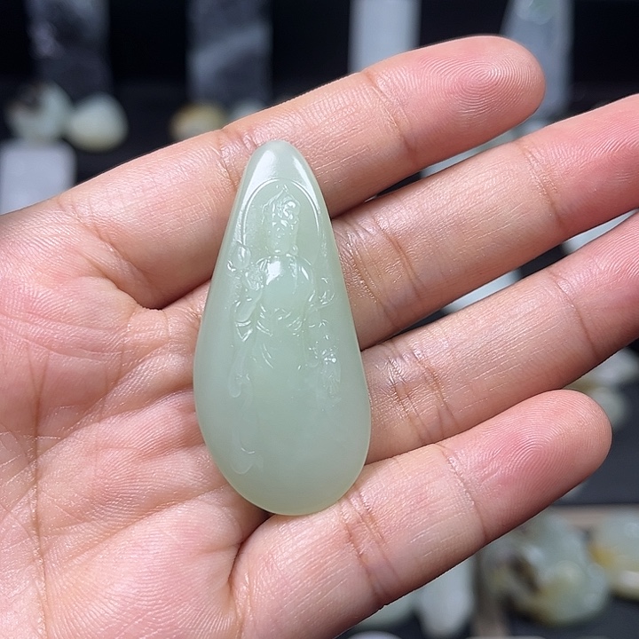 和田玉吊坠(不含链)未镶嵌