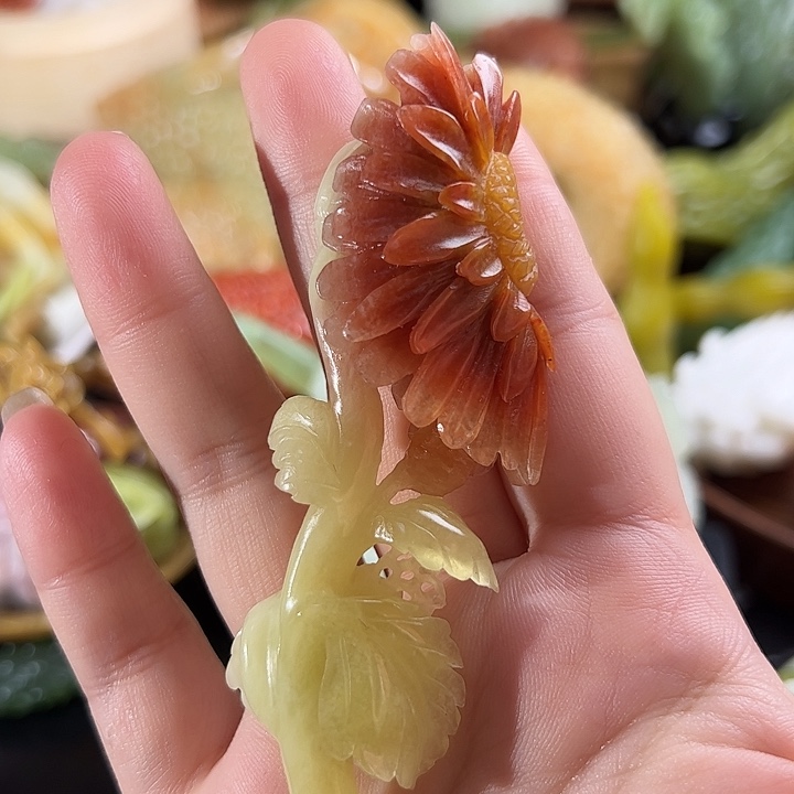 蛇纹石玉未镶嵌花用****5