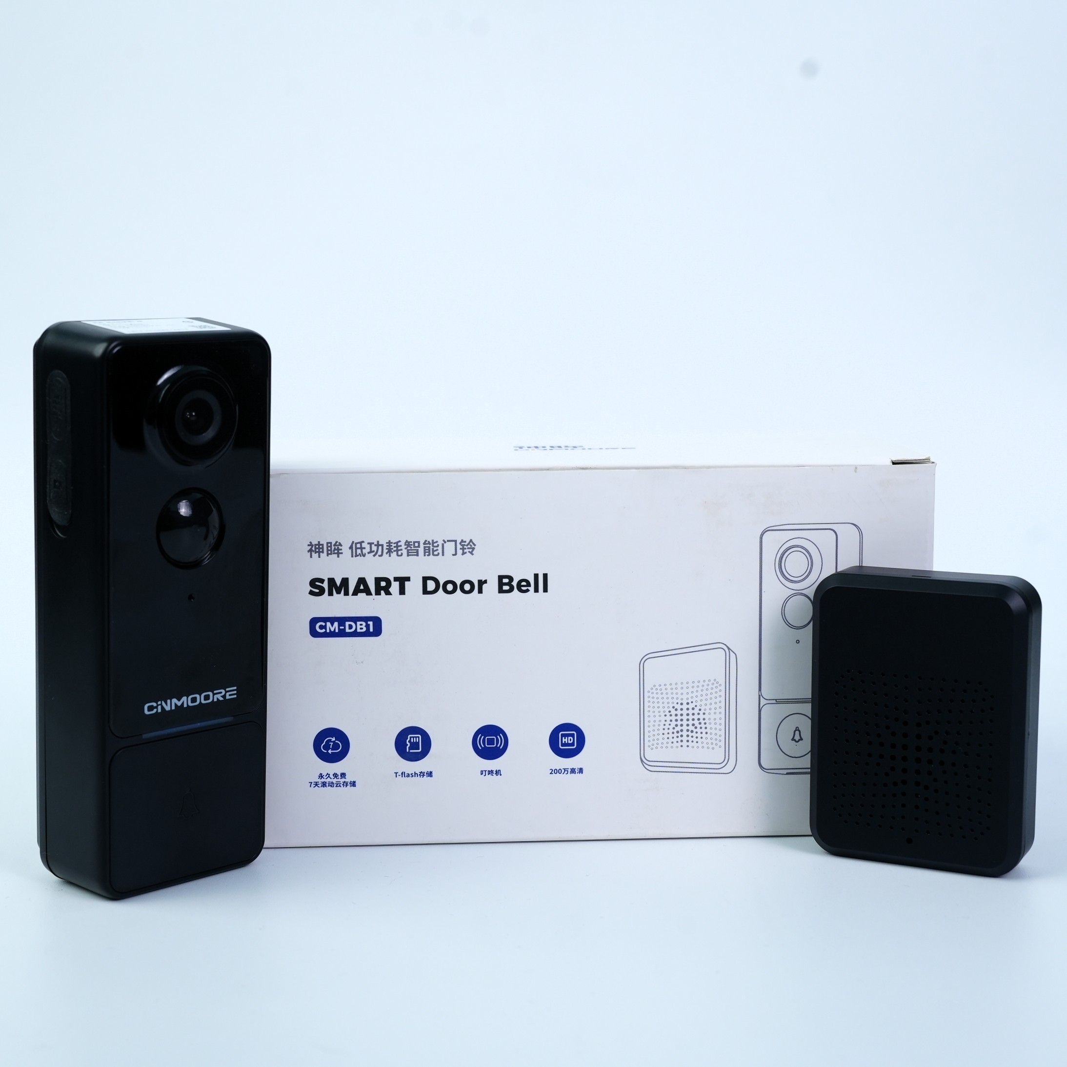 神眸可视门铃家用无线智能电子手机远程监控摄像头猫眼入户门呼叫