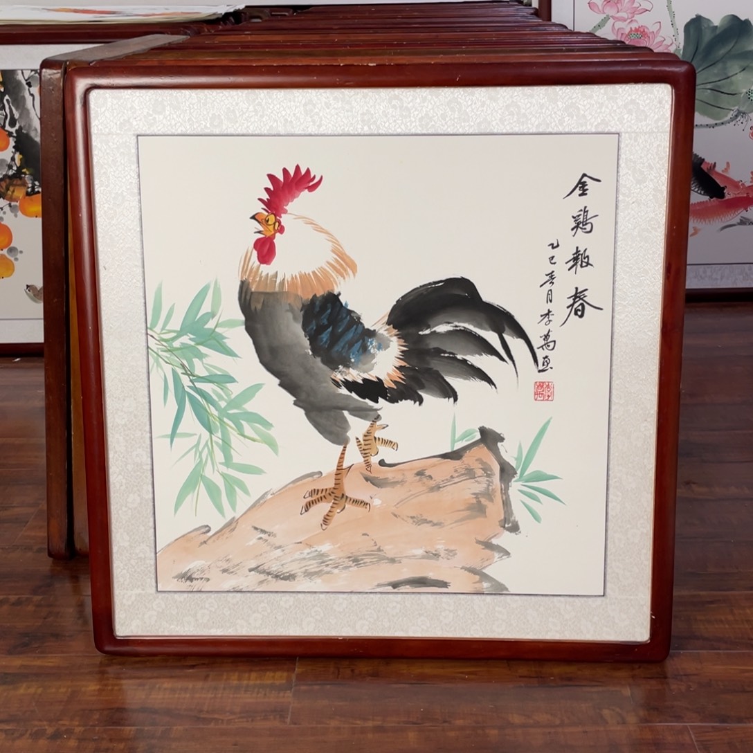 国画带框尺寸63*63厘米