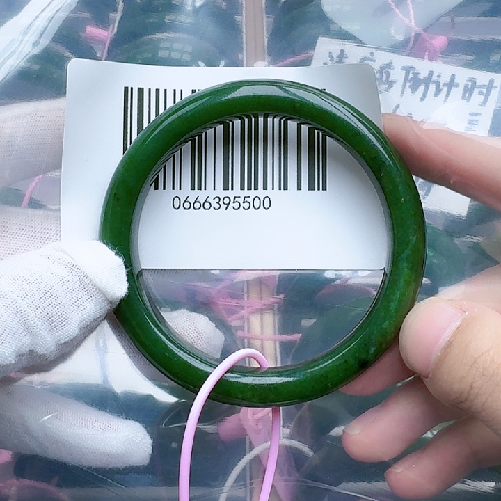 和田玉（碧玉）未镶嵌手镯包容59