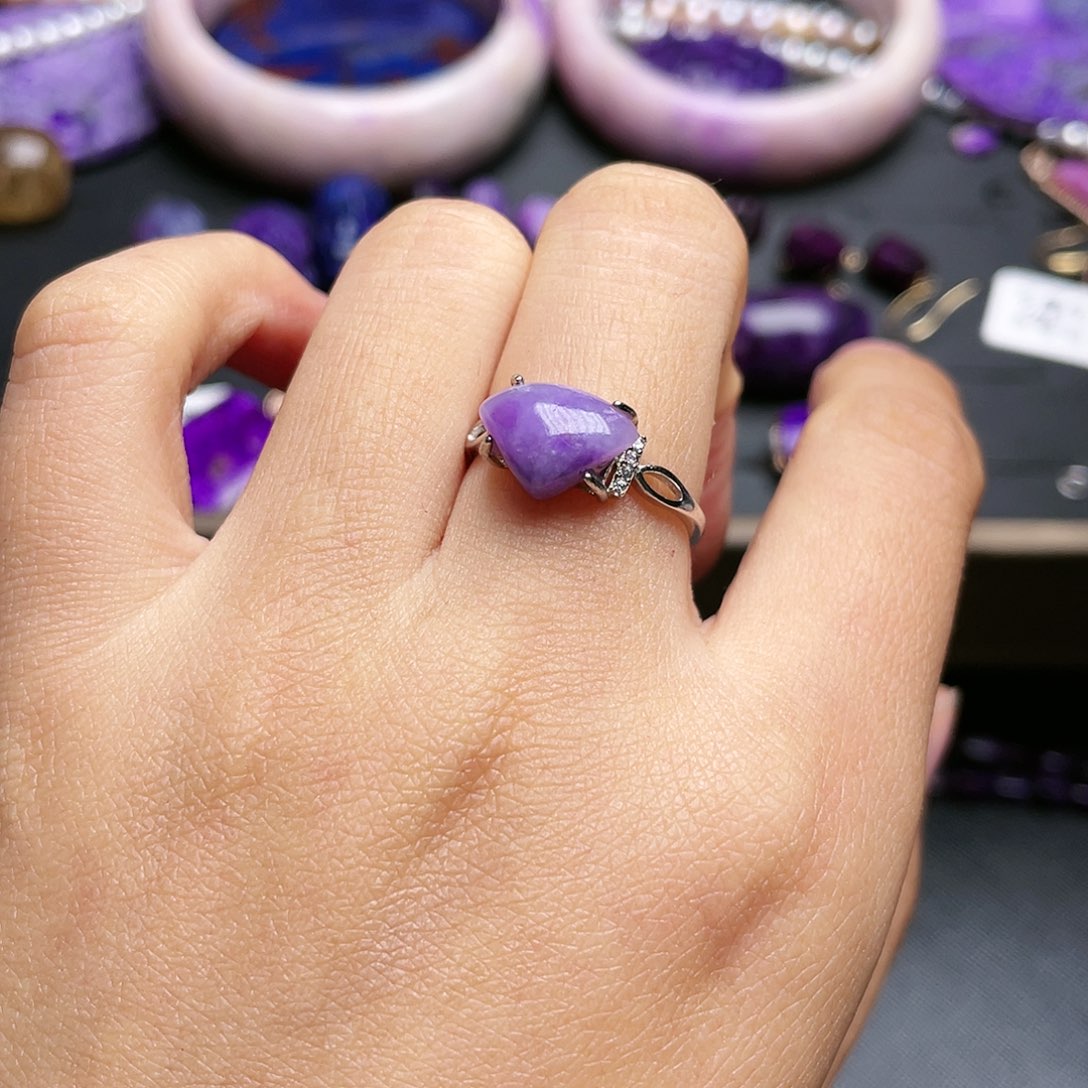 苏纪石（舒俱来）戒指银S925镶嵌