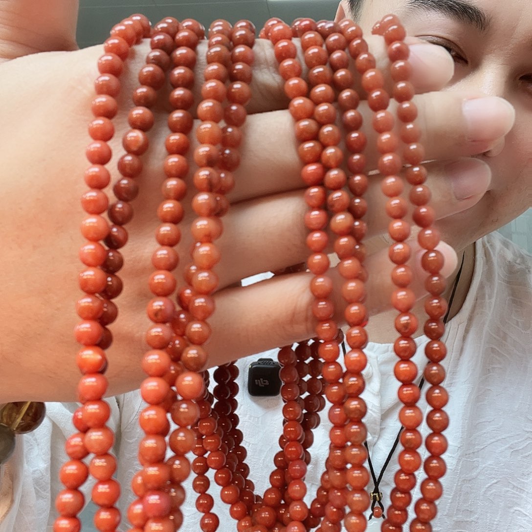 南红玛瑙未镶嵌手链