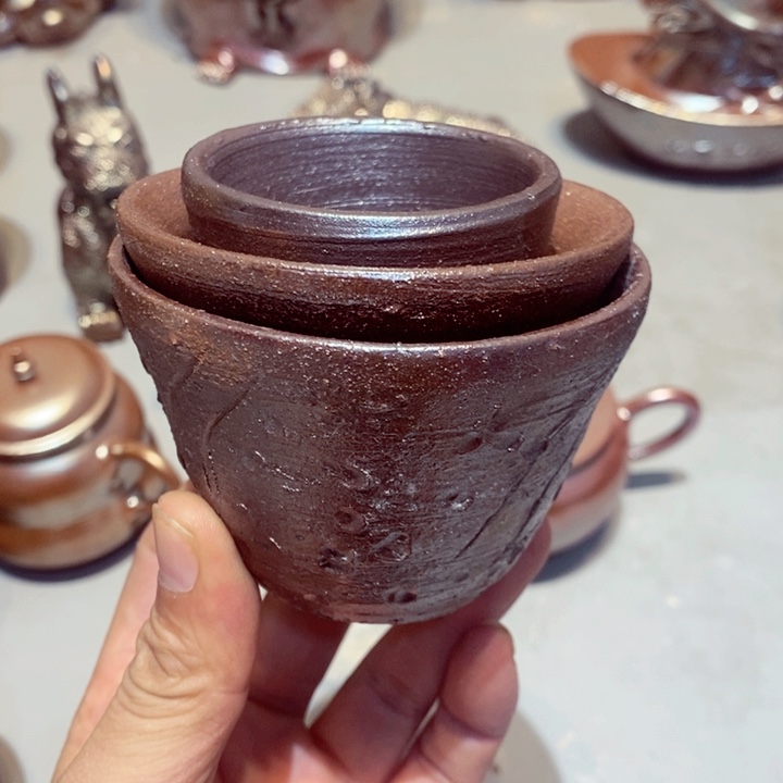 柴烧茶具他陶瓷杯子