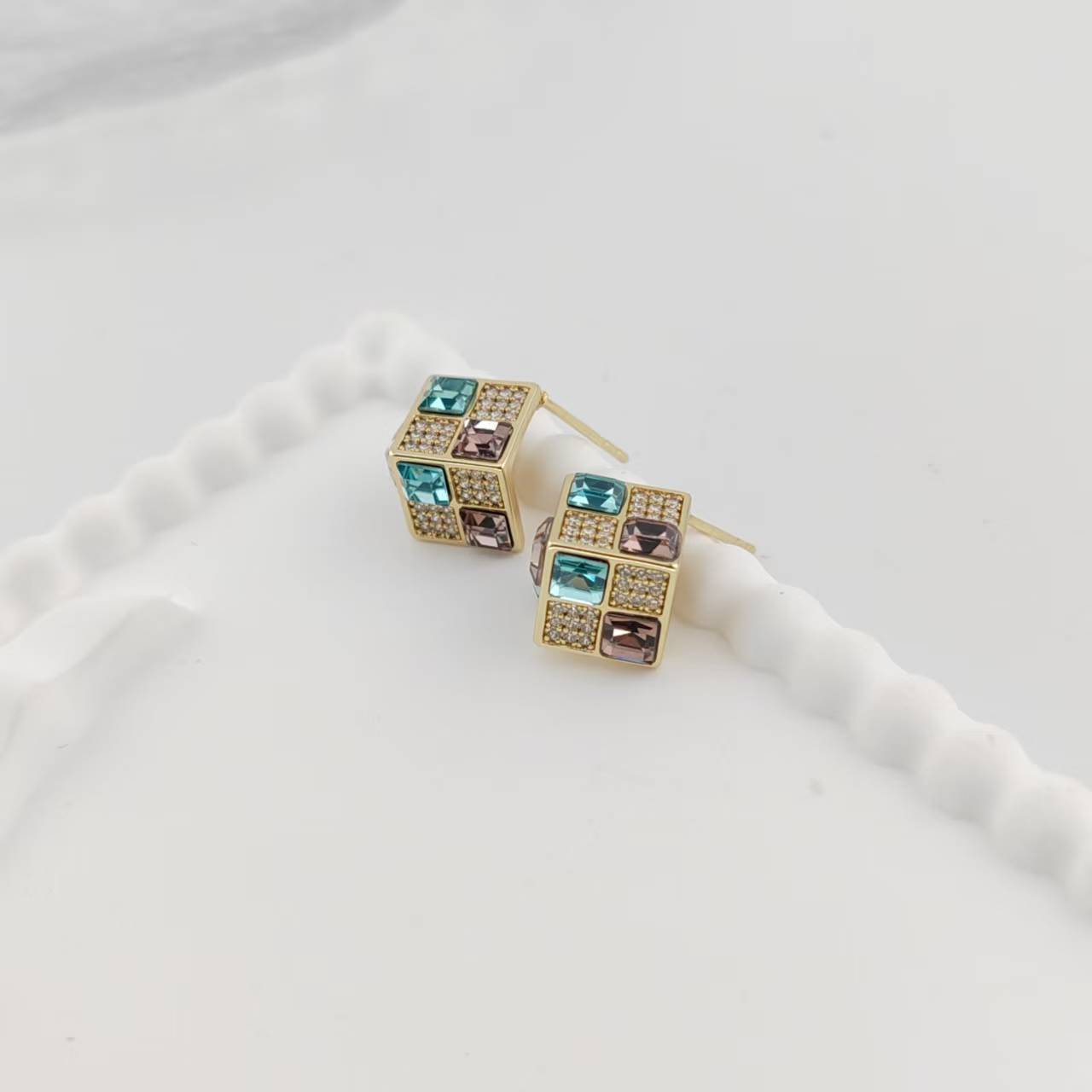 XUPING/旭平首饰 合金仿水晶耳饰 【潘生福利】时尚GDQ X000988340