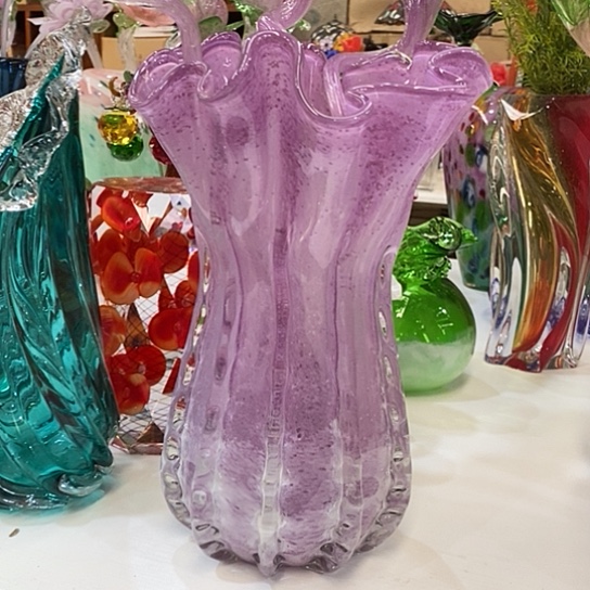 琉璃夜光花高31厘米口径15厘米